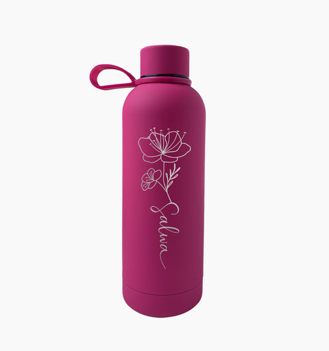 "Floral Name" Tumbler - 500ml - Mersam Designs