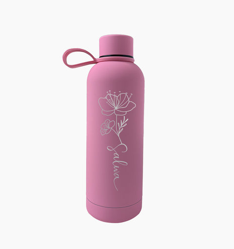 "Floral Name" Tumbler - 500ml - Mersam Designs