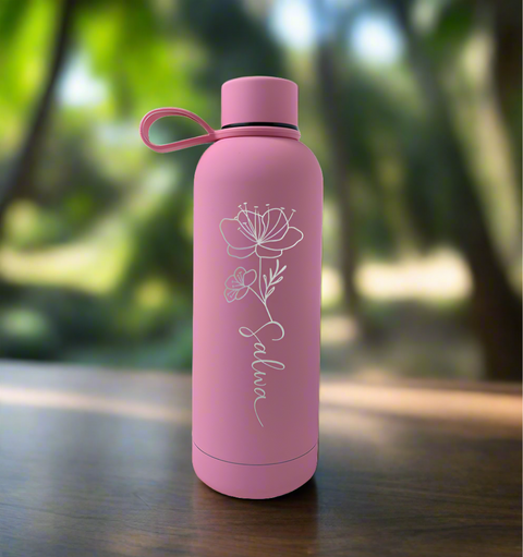 "Floral Name" Tumbler - 500ml - Mersam Designs