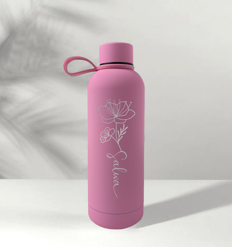 "Floral Name" Tumbler - 500ml - Mersam Designs