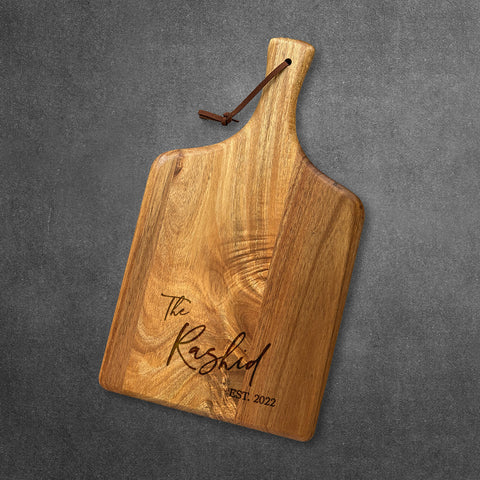 "Family" Acacia Wood Cutting Board - Mersam Designs