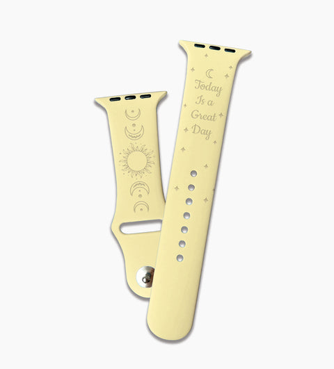 "Today Is A Great Day" Apple Watch Strap - Mersam Designs