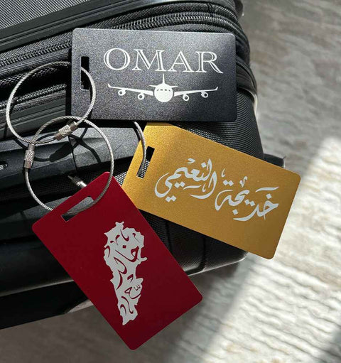 Personalized Metal Luggage Tag - Mersam Designs